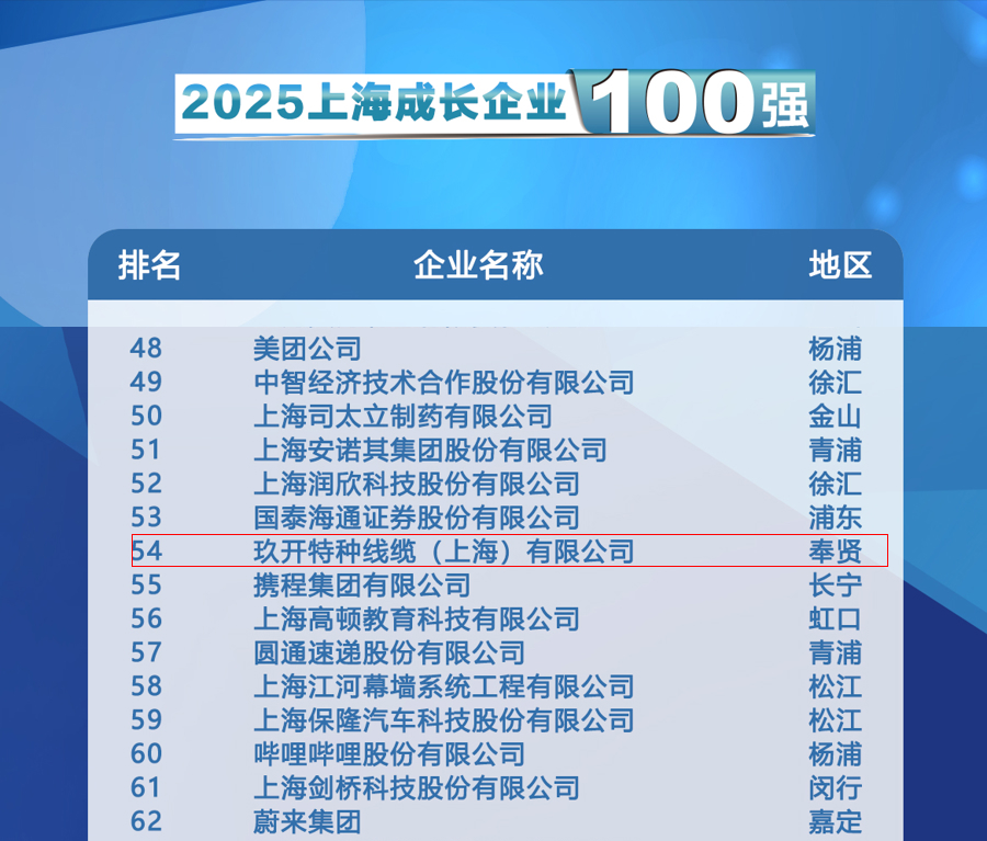 聚焦2025上海百强宣布会：bevictor伟德官网特种线缆登榜生长企业100强
